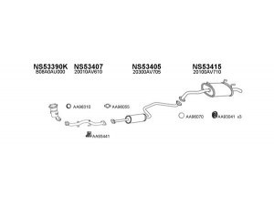 VENEPORTE 530111 išmetimo sistema 
 Išmetimo sistema -> Išmetimo sistema, visa