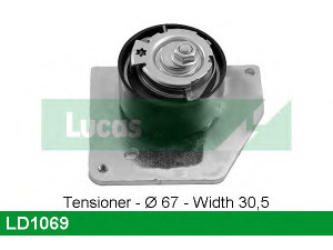 LUCAS ENGINE DRIVE LD1069 įtempiklis, paskirstymo diržas
