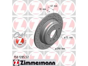 ZIMMERMANN 150.1285.52 stabdžių diskas 
 Dviratė transporto priemonės -> Stabdžių sistema -> Stabdžių diskai / priedai
3421 1 163 835, 3421 1 164 129