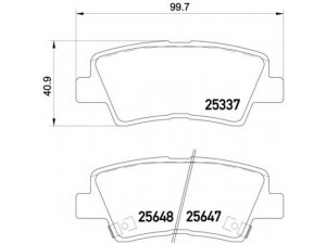 BREMBO P 30 054 stabdžių trinkelių rinkinys, diskinis stabdys 
 Techninės priežiūros dalys -> Papildomas remontas
58022TA40, 583022TA40, 583022TA60