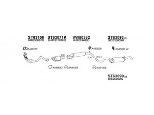 VENEPORTE 630181 išmetimo sistema