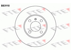 FTE BS3118 stabdžių diskas 
 Stabdžių sistema -> Diskinis stabdys -> Stabdžių diskas
34 11 1 116 675, 34 11 1 119 248