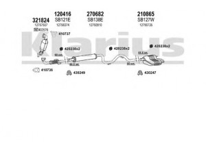 KLARIUS 750222E išmetimo sistema 
 Išmetimo sistema -> Išmetimo sistema, visa