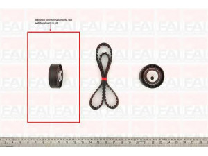 FAI AutoParts TBK102 paskirstymo diržo komplektas 
 Techninės priežiūros dalys -> Papildomas remontas
1124040, 1124040 (KIT), 1201255