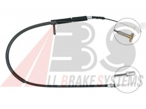 A.B.S. K13238 trosas, stovėjimo stabdys 
 Stabdžių sistema -> Valdymo svirtys/trosai
60624590