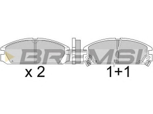 BREMSI BP2349 stabdžių trinkelių rinkinys, diskinis stabdys 
 Techninės priežiūros dalys -> Papildomas remontas
1L0121253A, 45022SB2780, 45022SB2G00