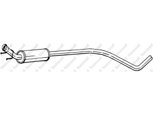 BOSAL 288-169 vidurinis duslintuvas 
 Išmetimo sistema -> Duslintuvas
1717.QH, 1717.QH