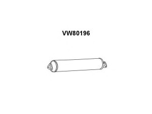 VENEPORTE VW80196 priekinis duslintuvas 
 Išmetimo sistema -> Duslintuvas
025251053H, 025251053M