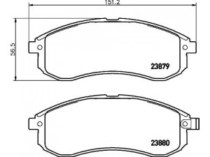 MINTEX MDB2252 stabdžių trinkelių rinkinys, diskinis stabdys 
 Techninės priežiūros dalys -> Papildomas remontas
DBP511126, MN102622, MN105622, MR977365