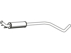 FENNO P4671 vidurinis duslintuvas 
 Išmetimo sistema -> Duslintuvas
1717-QH, 1717-QH