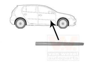 VAN WEZEL 5894424 apdailos/apsauginės juostelė, durelės 
 Kėbulas -> Apdaila/apsauga/dekoratyvinės juostelės/emblemos -> Apdailos/apsauginės juostelės
1K4853516CGRU