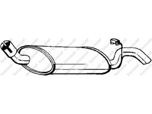 BOSAL 154-931 galinis duslintuvas 
 Išmetimo sistema -> Duslintuvas
6761109, 7228684