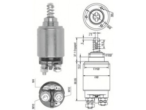 MAGNETI MARELLI 940113050261 solenoidinis jungiklis, starteris