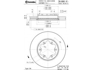 BREMBO 09.B063.10 stabdžių diskas 
 Dviratė transporto priemonės -> Stabdžių sistema -> Stabdžių diskai / priedai
4351226190
