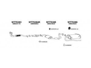 VENEPORTE 750075 išmetimo sistema