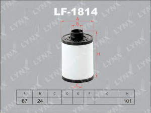LYNXauto LF-1814 kuro filtras 
 Degalų tiekimo sistema -> Kuro filtras/korpusas
1596790, 08 13 037, 08 13 040, 08 13 042