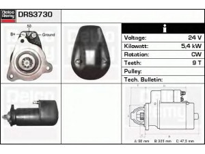 DELCO REMY DRS3730 starteris 
 Elektros įranga -> Starterio sistema -> Starteris
50262017127, 51262017127