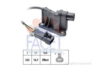 FACET 9.0315 jutiklis, skirstomojo veleno padėtis 
 Kibirkšties / kaitinamasis uždegimas -> Impulsų generatorius
62 38 000, 90 412 795, 90412795