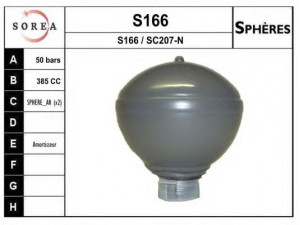 EAI S166 pakabos sfera, pneumatinė pakaba