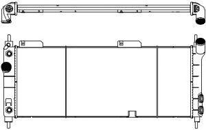 SAKURA  Automotive 2202-1001 radiatorius, variklio aušinimas