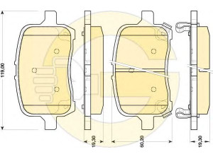 GIRLING 6117559 stabdžių trinkelių rinkinys, diskinis stabdys 
 Techninės priežiūros dalys -> Papildomas remontas
22705327, 4808814, 22705327, 22731037