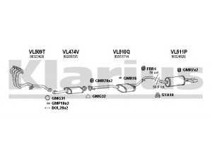 KLARIUS 390345U išmetimo sistema 
 Išmetimo sistema -> Išmetimo sistema, visa