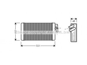 AVA QUALITY COOLING AI6052 šilumokaitis, salono šildymas 
 Šildymas / vėdinimas -> Šilumokaitis
443819030, 443819031B, 443819031C