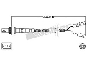 WALKER PRODUCTS 250-23150 lambda jutiklis 
 Variklis -> Variklio elektra
007 542 68 17