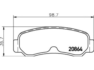 MINTEX MDB1198 stabdžių trinkelių rinkinys, diskinis stabdys 
 Techninės priežiūros dalys -> Papildomas remontas
DBP521151, MB151001