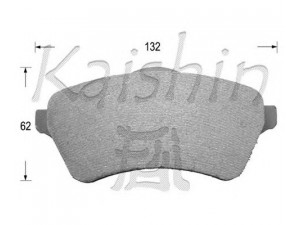 KAISHIN D10050 stabdžių trinkelių rinkinys, diskinis stabdys 
 Techninės priežiūros dalys -> Papildomas remontas
GBP1327AF, SFP000010, SFP000020