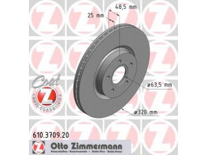 ZIMMERMANN 610.3709.20 stabdžių diskas 
 Stabdžių sistema -> Diskinis stabdys -> Stabdžių diskas
1 368 548, 1 384 290, 274521, 274521-4