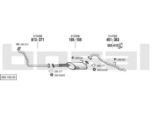 BOSAL 088.193.00 išmetimo sistema 
 Išmetimo sistema -> Išmetimo sistema, visa
