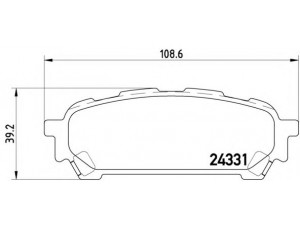 BREMBO P 78 014 stabdžių trinkelių rinkinys, diskinis stabdys 
 Techninės priežiūros dalys -> Papildomas remontas
032006220, 26696FE040, 26696FE050
