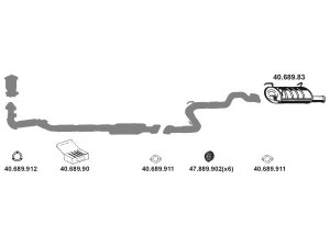 EBERSPÄCHER 402007 išmetimo sistema 
 Išmetimo sistema -> Išmetimo sistema, visa