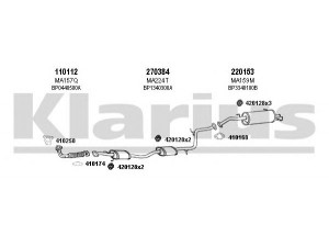 KLARIUS 570139E išmetimo sistema 
 Išmetimo sistema -> Išmetimo sistema, visa