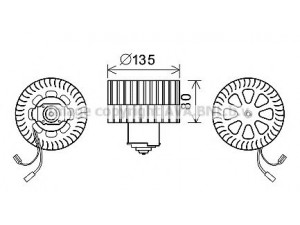 AVA QUALITY COOLING OL8632 elektrovariklis, vidinis pūtiklis 
 Šildymas / vėdinimas -> Orpūtė/dalys
1808075, 1808082, 52466654, 90386860