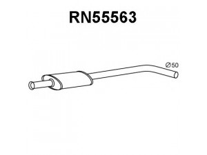 VENEPORTE RN55563 priekinis duslintuvas 
 Išmetimo sistema -> Duslintuvas
7700425778, 8200187970
