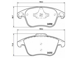 BREMBO P 61 117 stabdžių trinkelių rinkinys, diskinis stabdys 
 Techninės priežiūros dalys -> Papildomas remontas
425477, 425477