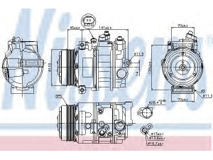 NISSENS 89039 kompresorius, oro kondicionierius 
 Oro kondicionavimas -> Kompresorius/dalys
000 230 64 11, 000 230 72 11, 000 230 86 11