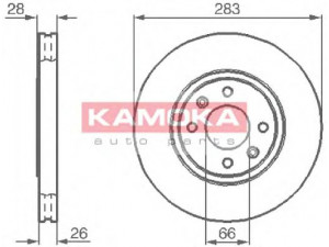 KAMOKA 1031682 stabdžių diskas 
 Stabdžių sistema -> Diskinis stabdys -> Stabdžių diskas
4246L8, 4246N0, 4246R7
