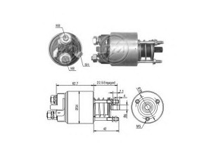ERA 227439 solenoidinis jungiklis, starteris 
 Elektros įranga -> Starterio sistema -> Solenoidinis jungiklis
S114829, S114829B, S114829D
