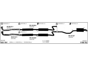 IMASAF 568000057 išmetimo sistema 
 Išmetimo sistema -> Išmetimo sistema, visa