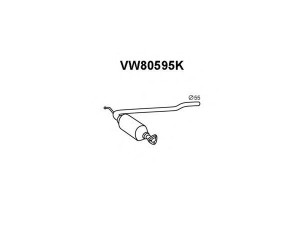 VENEPORTE VW80595K katalizatoriaus keitiklis 
 Išmetimo sistema -> Katalizatoriaus keitiklis
028131089AX, 028131089EX, 028131089FX