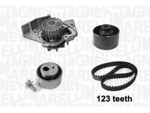 MAGNETI MARELLI 341404160001 vandens siurblio ir paskirstymo diržo komplektas 
 Diržinė pavara -> Paskirstymo diržas/komplektas -> Paskirstymo diržas/komplektas