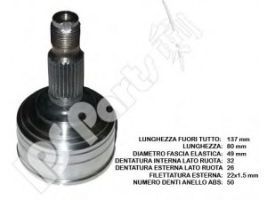 IPS Parts ICJ-10420 jungčių komplektas, kardaninis velenas
44305SA5622, 44305SA5971, 44305SE0923