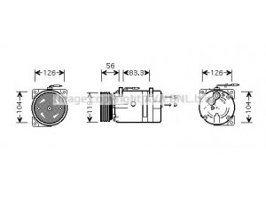 AVA QUALITY COOLING RTK310 kompresorius, oro kondicionierius 
 Oro kondicionavimas -> Kompresorius/dalys
7700273243, 7700273320