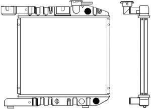 SAKURA  Automotive 1211-0203 radiatorius, variklio aušinimas