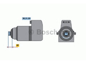 BOSCH 0 001 417 031 starteris