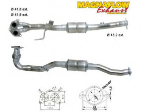 MAGNAFLOW 78009 katalizatoriaus keitiklis 
 Išmetimo sistema -> Katalizatoriaus keitiklis
174100D040