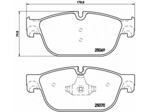 BREMBO P 61 115 stabdžių trinkelių rinkinys, diskinis stabdys 
 Techninės priežiūros dalys -> Papildomas remontas
1610104080, 1610104080